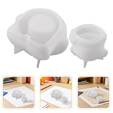 Container Storage Jar Bottle Mold Molds for Epoxy Resin with Lid