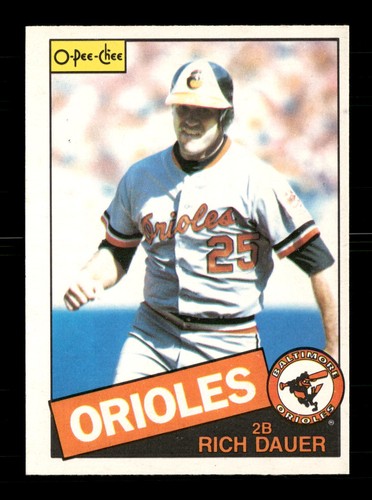 1985 O-Pee-Chee #58 Rich Dauer Baltimore Orioles | eBay