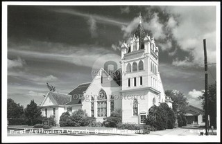 Beeville Texas TX First Methodist Church Cline 6 L 91 originale vintage RPPC