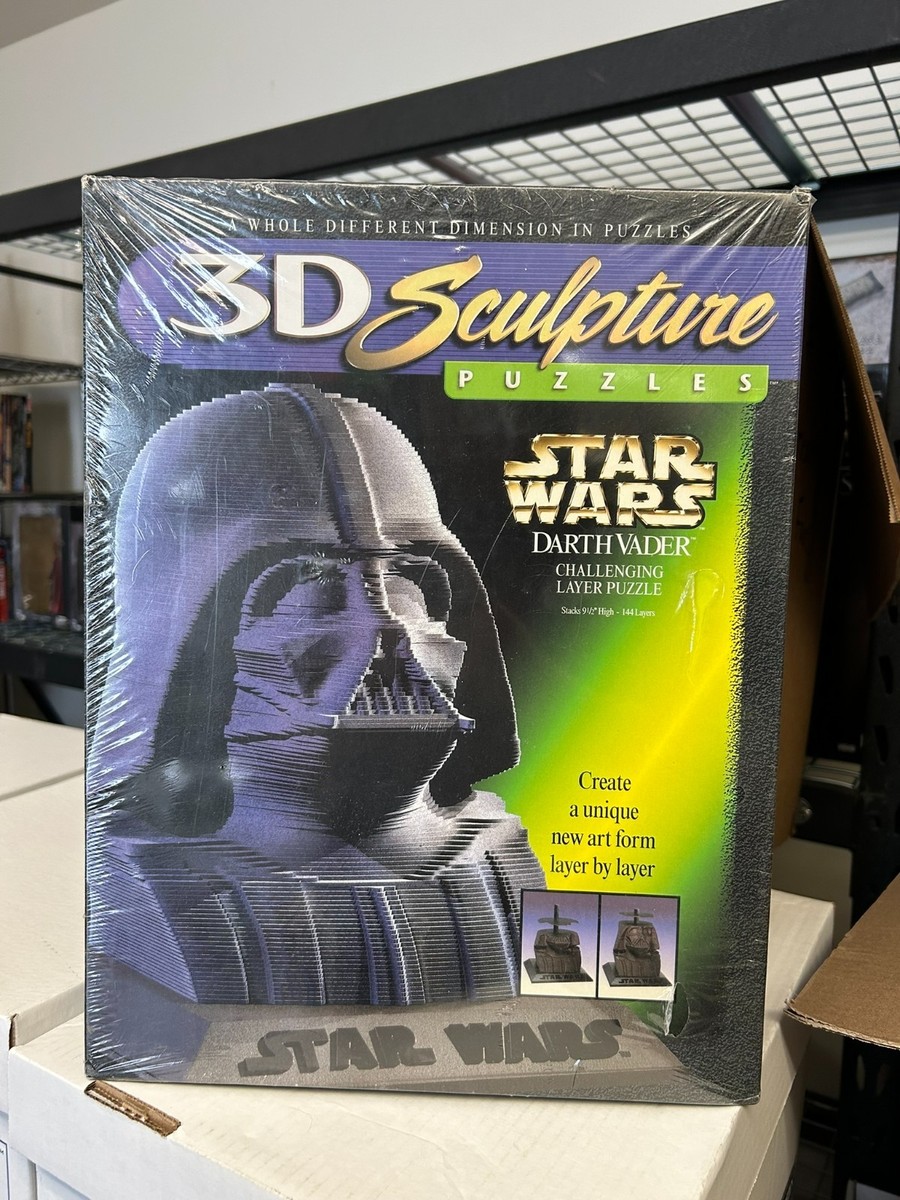 3D Theater! razor3D 当時物 Star Wars Darth Vader 3D Sculpture Puzzle 1997 Milton Bradley