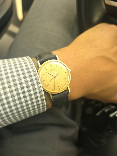 Juvenia 21 Jewels Slimatic Case Automatic Winding Vintage Watch Swiss Patina