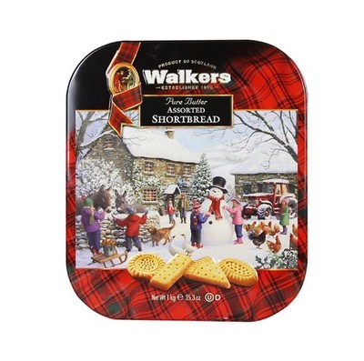 Walkers Shortbread Cookies, Pure Butter Traditional Scottish Recipe, Large 