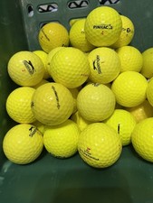 40 X Yellow Golf Balls - Mix Of Mint And Pearl Grades ...