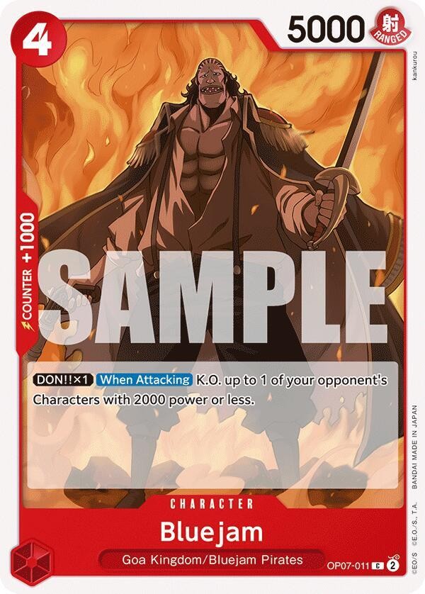 One Piece - Bluejam - 500 Years in the Future OP07-011 - NM