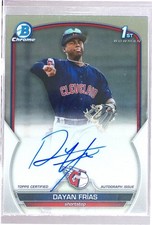 2023 Bowman Dayan Frias Auto #CPA-DF Guardians Chrome Prospects Autographs