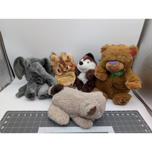 Reaccon Puppet Hand Puppet Plush Lot Bear Red Panda Raccoon Giraffe Elephant | eBay