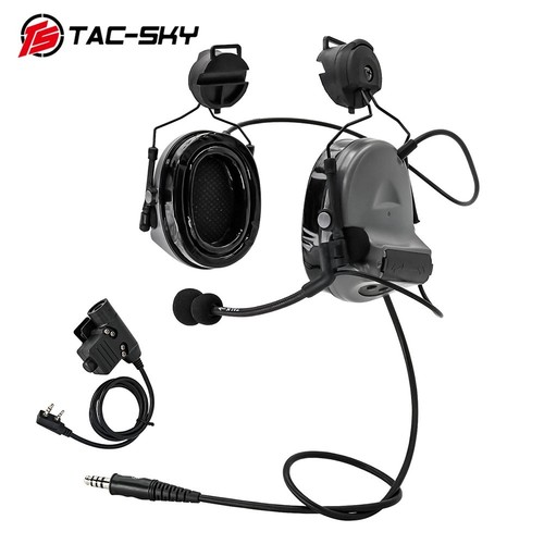 Casque Tactique TAC-SKY TSC2 Avec Réduction De Bruit Active (ANR) + PTT - Neuf