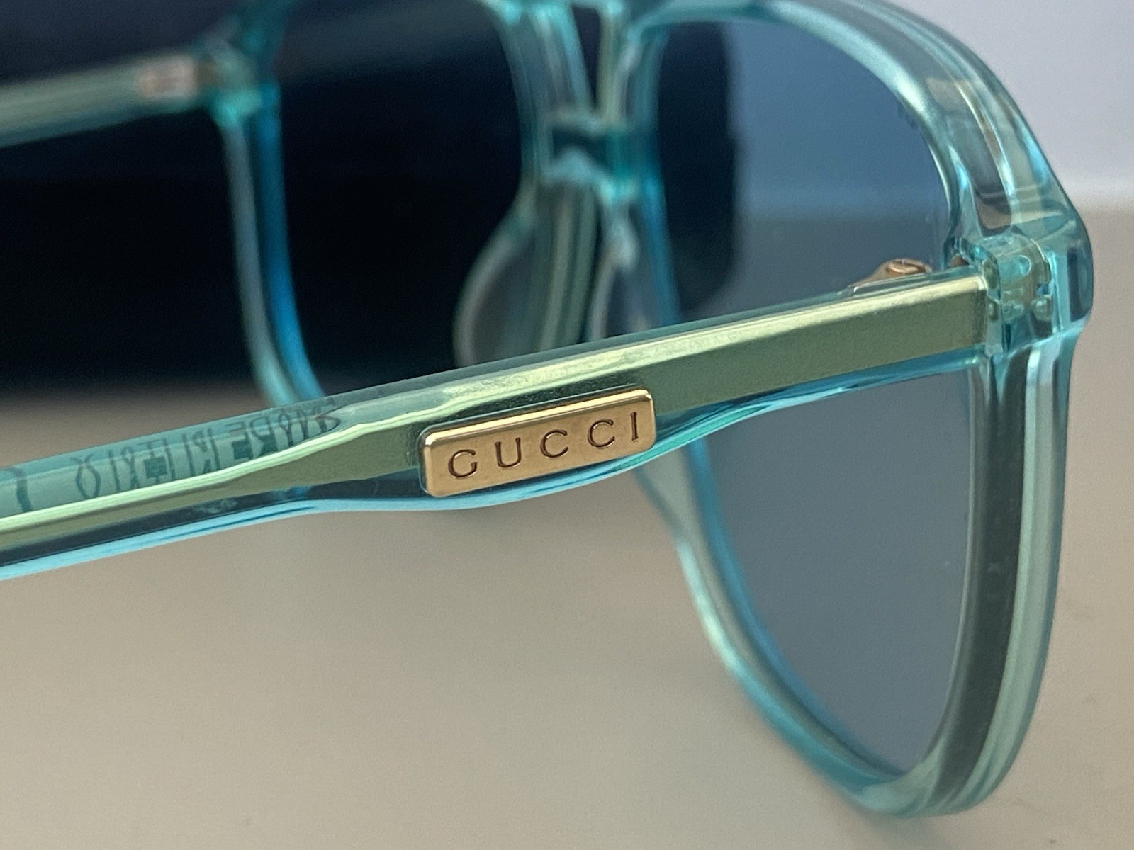 Gucci Sunglasses Blue Men's Unisex Rare High Fashion Authentic