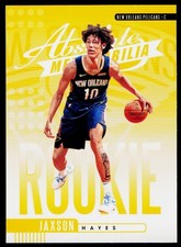 2019-20 Panini Absolute Memorabilia Jaxson Hayes 7 Rookies Yellow Pelicans