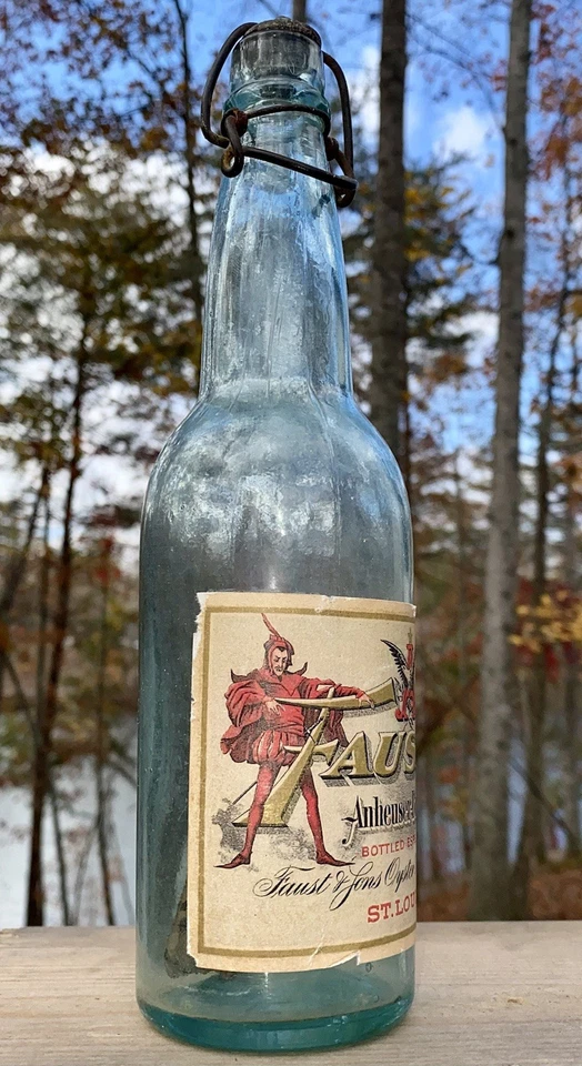 FAUST Pre-Prohibition Beer Bottle Anheuser Busch Brg. Assn St Louis MO Budweiser - Image 4 of 4