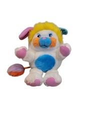 Mattel Popples Plush Puffball 1980 s Vintage Toy White Pink Blue Yellow Orange