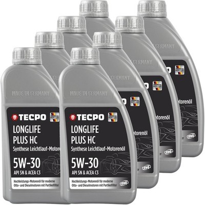 8L TECPO 5W-30 LONGLIFE PLUS MOTORÖL 504.00 507.00 229.31 229.51 LL-04 C30 5W30