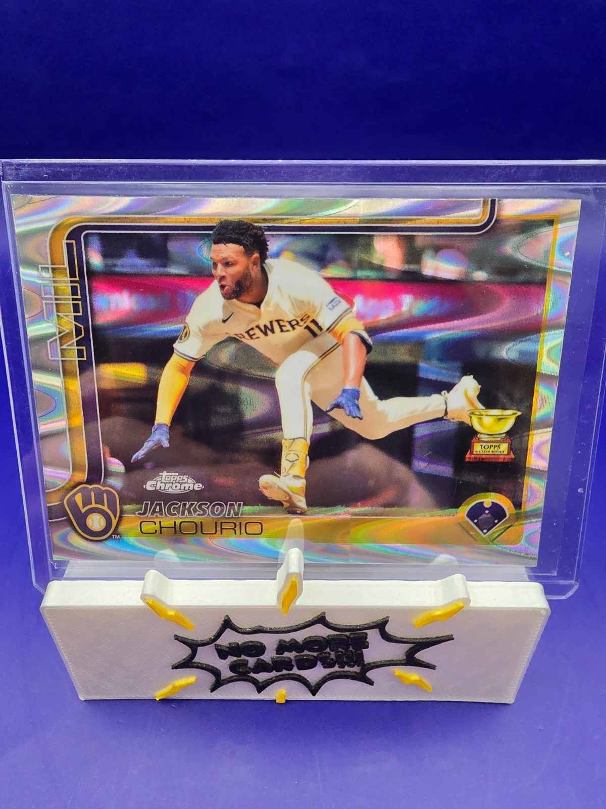 2025 Topps Chrome - Jackson Chourio #262 RayWave Refractor