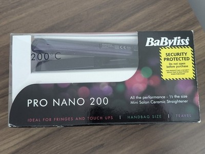 Boxed BaByliss Pro Nano 200 Haarglätter ~ Handtaschengröße ~ Reise