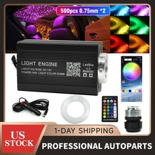 500pcs Home Car Headliner Star Light Kit Roof Twinkle Ceiling Lights Fiber Optic