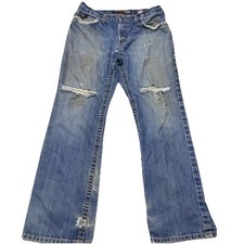 Ariat Work Jeans Men 33x31 FR M4 Low Boot Ripped Thrashed Stained Cowboy Grunge