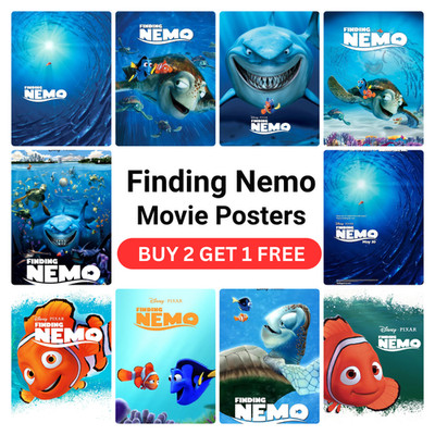 Findet Nemo (2003) Filmposter - A1, A2, A3, A4, A5 - Premium Kunstdruck