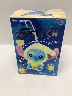 Authentic Disney MINISO Labubu STITCH~Eat Something Before Sleep~New Sealed Box