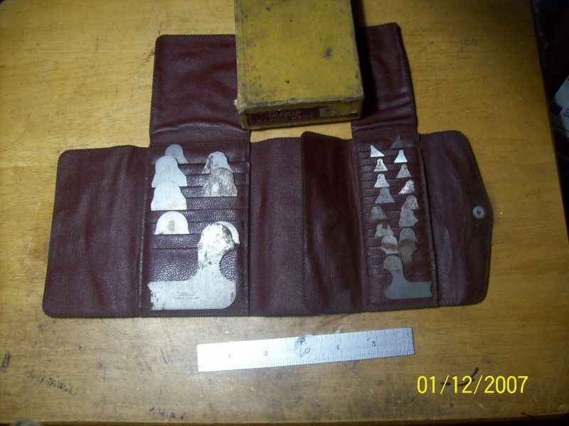 LUFKIN RADIUS GAGE SET'S #77-A & B 1/32-1/2” U.C.