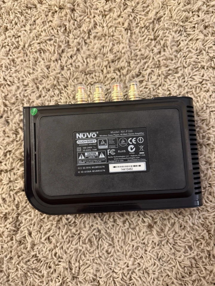 Nuvo NV-P100 立体声放大器 40w 无线区域播放器 带快速发货 — 第 2/2 张图片