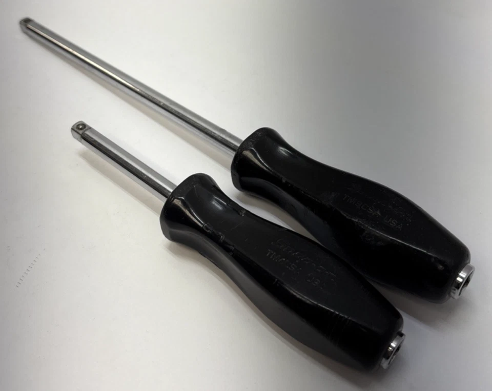 Snap-On 1/4" Drive 2 Piece Set Standard Shank Drivers Black TM9CSA & TM4CSA - Image 3 of 4