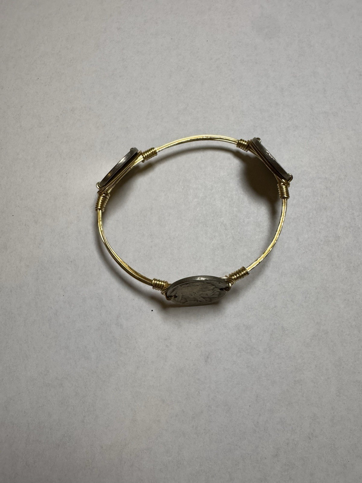 Stackable Gold Silver Coin Bourbon & Bowties Indi… - image 2