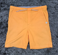 Tommy Bahama Swim Trunks Boys Medium 7-8 Orange Bathing Suit Pocket Drawstring