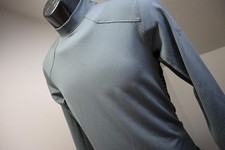Under Armour Mock TurtleNeck Fitted Gym Shirt ColdGear Reactor Gray Mens Small
