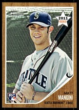 2011 Topps Heritage Matt Mangini Rookie Seattle Mariners #321