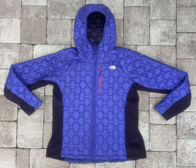 The North Face Shady Blue Womens XL Mens Large Impendor ThermoBall Hybrid Jacket