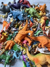 Bulk Lot Assorted Plastic Dinosaur Figures Toys, Mixed Figures - Dinosaurs