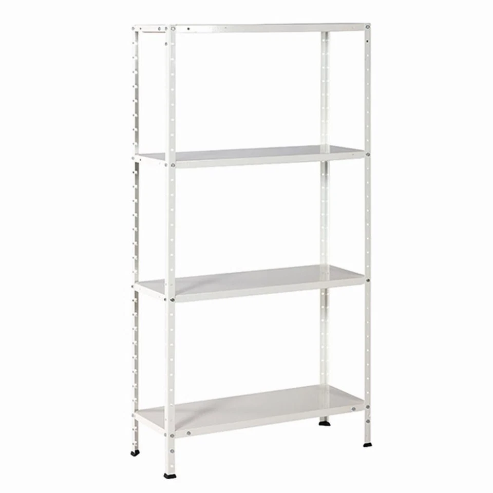 IRONSIDE Promo-Schraubregal Blech weiß 150 x 75 x 30 cm, Gewicht 6,2 kg