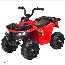 Costway Kids Red All Terrain Electric Quad Bike with MP3