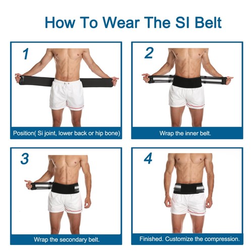 Sciatica Relief Belt, Sacroiliac Hip Band for Men & Women, Lower Back Support - Bild 5 von 6
