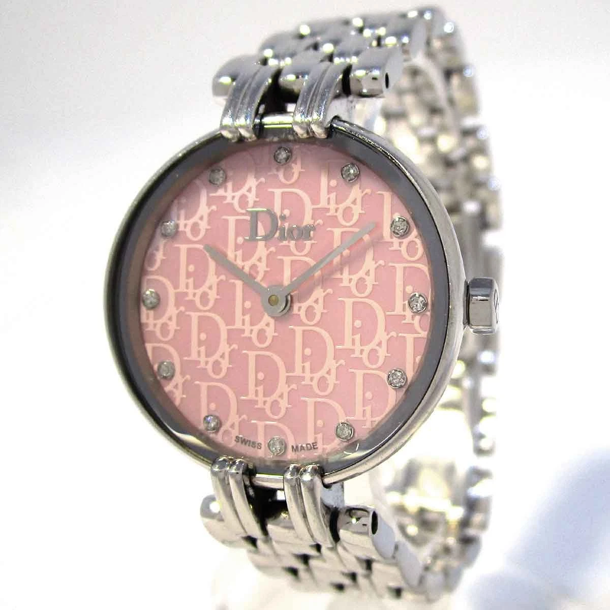 Montre femme Dior Bagira habillée CD92110 cadran coque quartz 12 diamants d’occasion