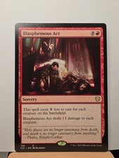 Magic- Blasphemous Act [CMR - 159] Commander 2021 Rare