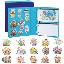 16 Pack Felt Board Stories Set,Flannel Board Stories with a Felt Storage Bind...