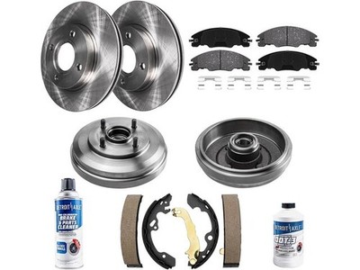 For 2009-2011 Ford Focus Brake Pad Rotor Shoe Drum Kit Detroit Axle 95151GMJX