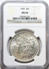 1902 $1 Morgan Silver Dollar NGC MS64 - Great Luster - Nice Better Date Coin