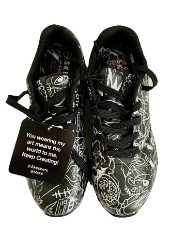 Skechers Vexx Uno Court Process Sketch Low Top Women's Casual Shoes Sneaker 6# - Picture 2 of 24