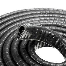 Black 16Ft U Shape Rubber Seal Car Door Edge Guard Molding Trim Protectors Strip