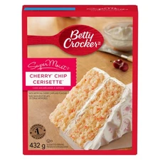 Betty Crocker, SuperMoist Cherry Chip Cake Mix, 432g Box