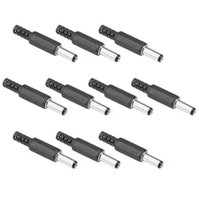 10pack 5.5mm x 2.1mm Straight Male DC Power Jack Solder Connector Adapter