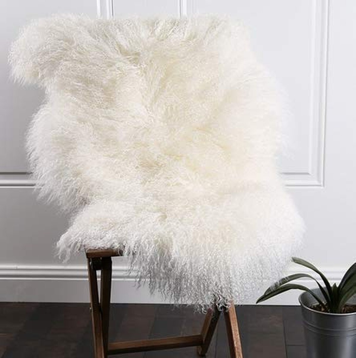 Genuine Mongolian Tibetan Lamb Sheepskin Wool Area Rug Real Carpet 