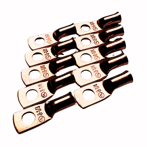 InstallGear AWG Tinned Pure Copper Lugs Ring Terminals Connectors InstallGear AWG Tinned Pure Copper Lugs Ring Terminals Connectors