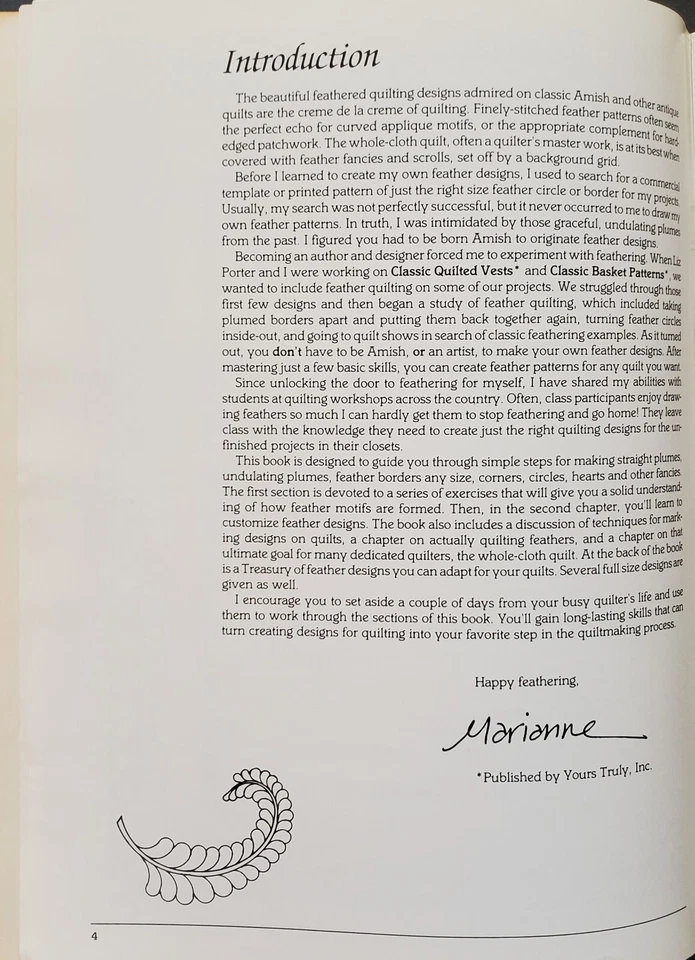 Quilting A Guide To Traditional Feather Designs Fine Feathers Patterns Projects - Image 4 of 4