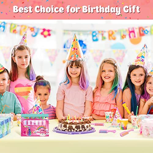 New Hair Chalk Comb for Girls and Kids Blue, Pink, Purple, Green, Red, Yellow - Picture 5 of 8