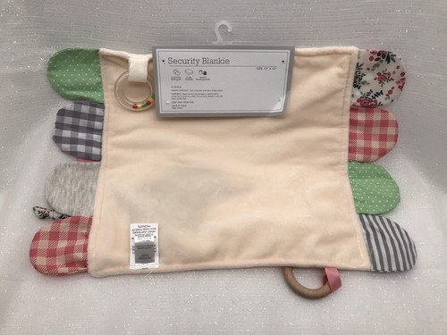 Coperta bianca di sicurezza elefante bambino moderno Lovey Taggie etichette denti pieghevoli  - Foto 9 di 9