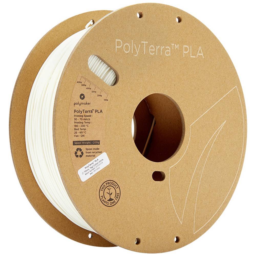 Polymaker 70822 PolyTerra PLA Filamento per stampante 3D Plastica PLA contenuto