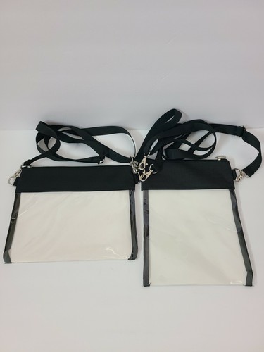 Transparent Stylish PVC Purse Clear Handbag Tote Shoulder Crossbody Bag Gameday - Picture 2 of 3